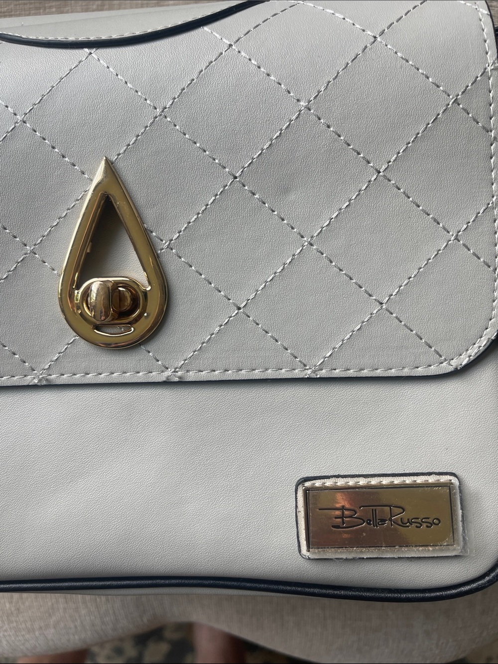 Bella Russo Gray Crossbody Purse NWOT - Picture 2 of 7
